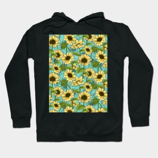 Sunflowers Pattern Hoodie